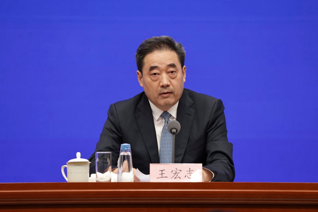 Wang Hongzhi, director of China’s National Energy Administration, speaks on Tuesday at a press conference in Beijing. Photo: Xinhua Wang Hongzhi, director of China’s National Energy Administration, speaks on Tuesday at a press conference in Beijing. Photo: Xinhua