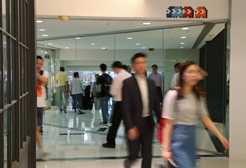 An artwork by Invader seen inside Harbour City in 2017. Photo: K. Y. Cheng An artwork by Invader seen inside Harbour City in 2017. Photo: K. Y. Cheng