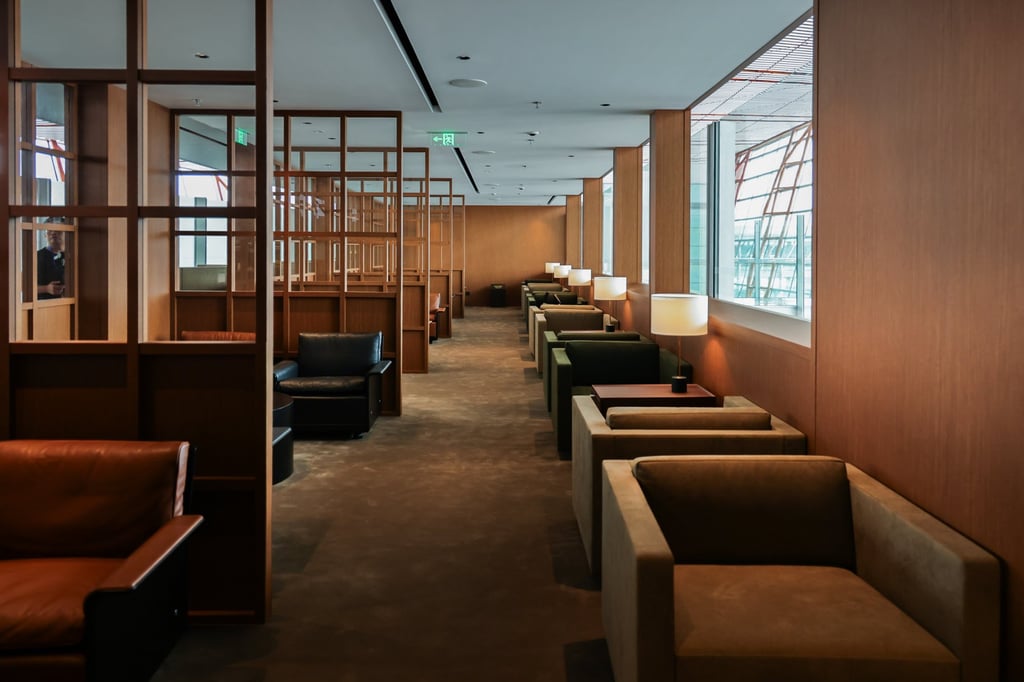 The main lounge area of the Cathay Pacific Premier Lounge at Beijing Airport. Photo: Cathay Pacific