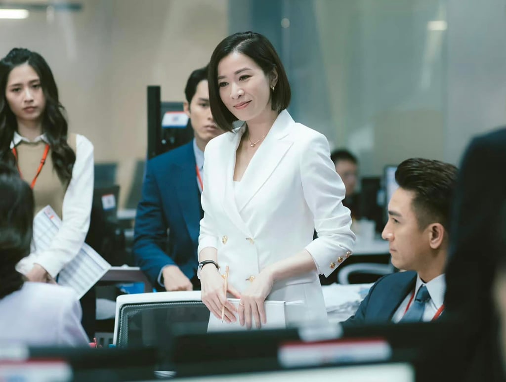 Charmaine Sheh in a still from The Queen of News. Photo: Apple TV+