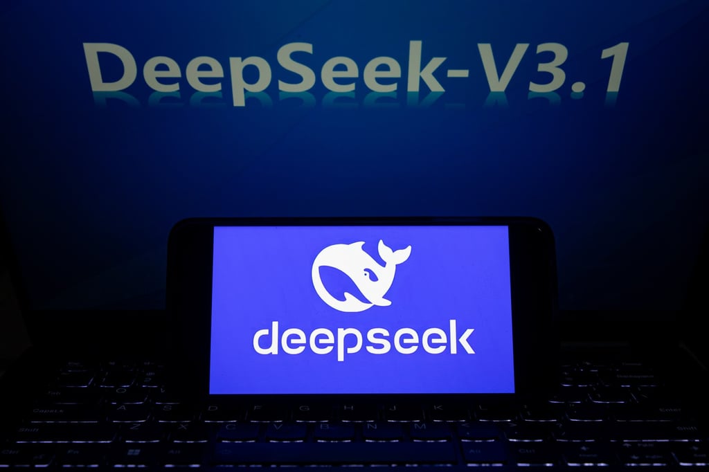 In this photo illustration, the logo of DeepSeek is displayed on a smartphone screen with DeepSeek-V3.1 in the background. Photo: VCG via Getty Images In this photo illustration, the logo of DeepSeek is displayed on a smartphone screen with DeepSeek-V3.1 in the background. Photo: VCG via Getty Images