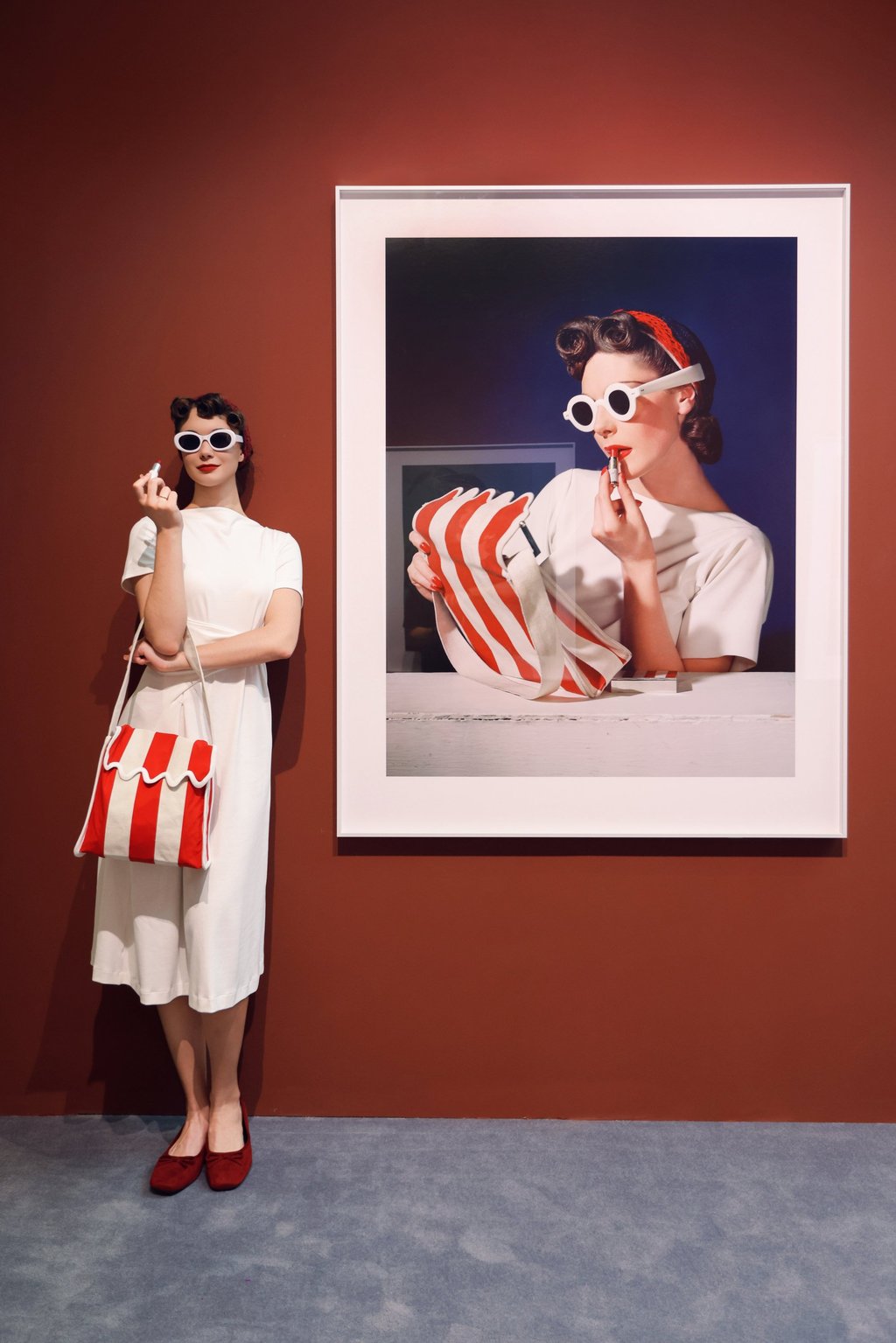 A 1939 American Vogue cover shot of model Muriel Maxwell, at the “Horst: Photographer of Style” exhibition in Macau. Photo: Handout