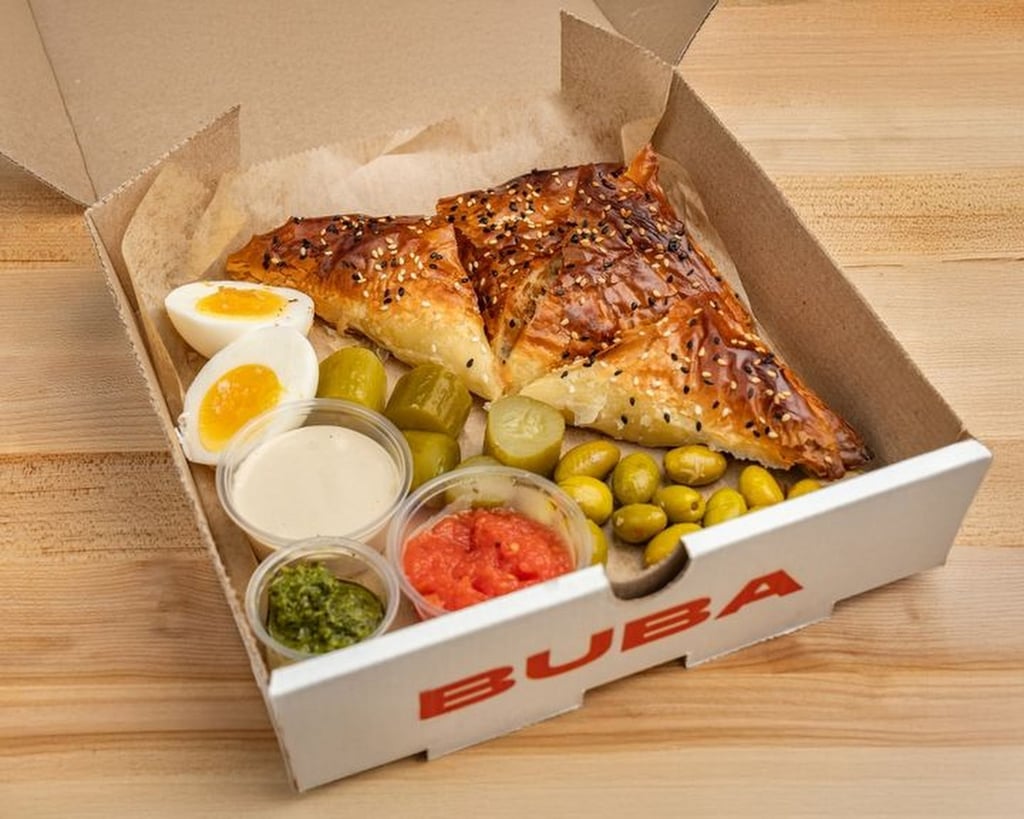 Buba Bureka specialises in Israeli-style burekas and offers them with four fillings. Photo: Buba Bureka