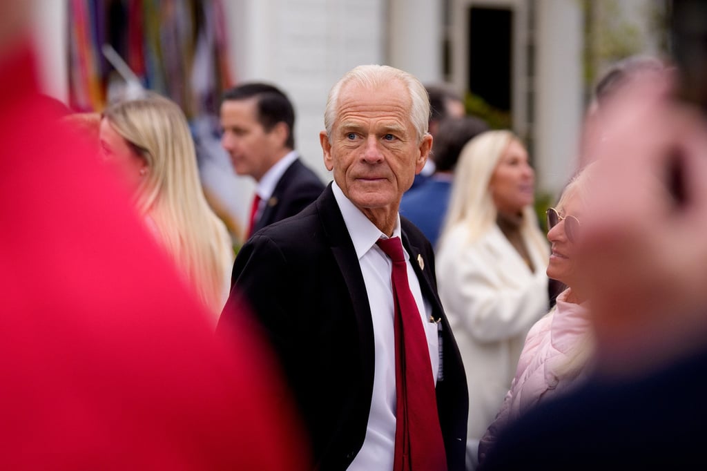 Trade adviser Peter Navarro arrives for US President Donald Trump’s “Make America Wealthy Again” tariffs announcement at the White House on April 2. Photo: Getty Images/TNS Trade adviser Peter Navarro arrives for US President Donald Trump’s “Make America Wealthy Again” tariffs announcement at the White House on April 2. Photo: Getty Images/TNS