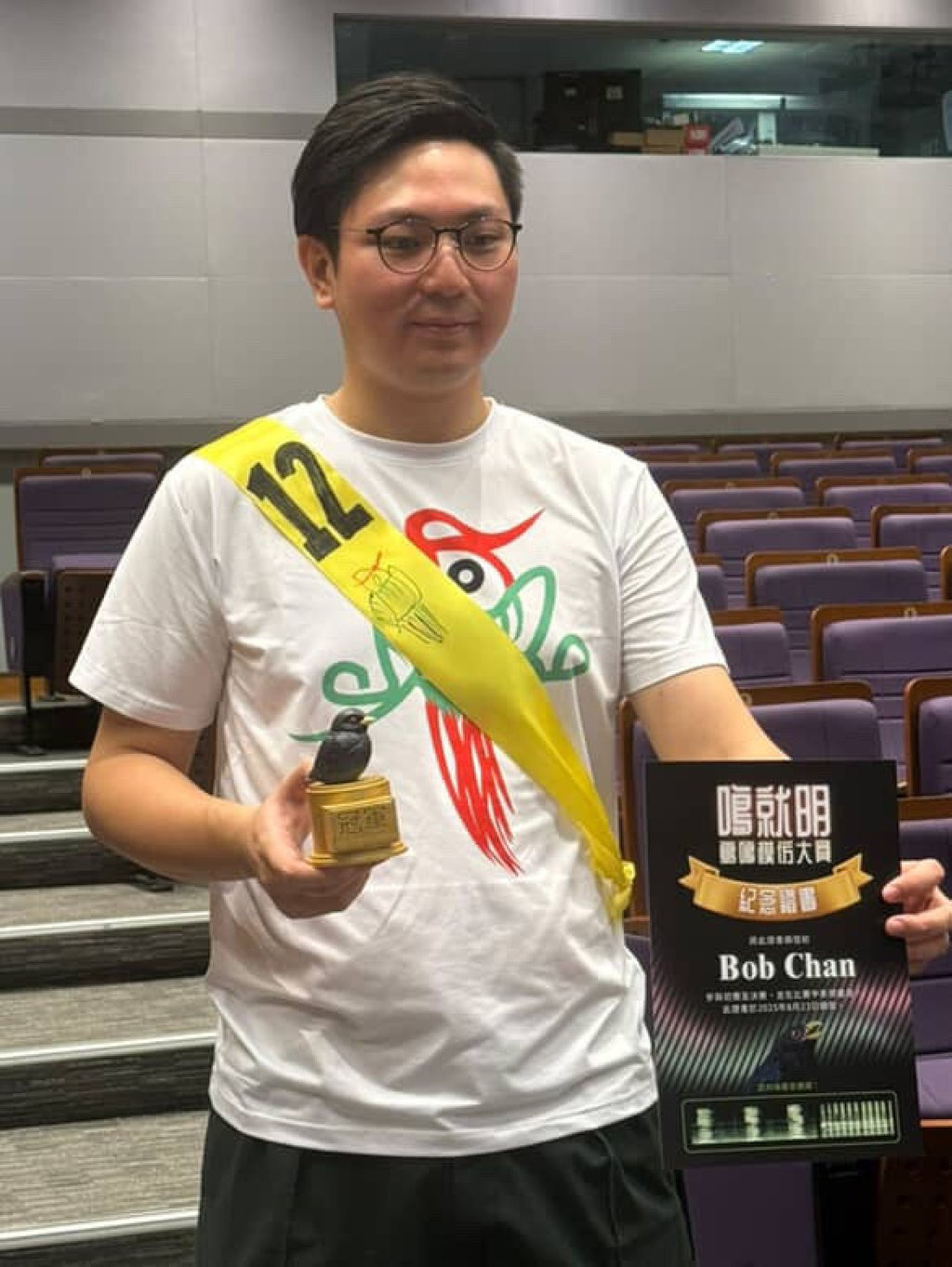 Bob Chan practised for eight hours before competing. Photo: courtesy Bob Chan Bob Chan practised for eight hours before competing. Photo: courtesy Bob Chan