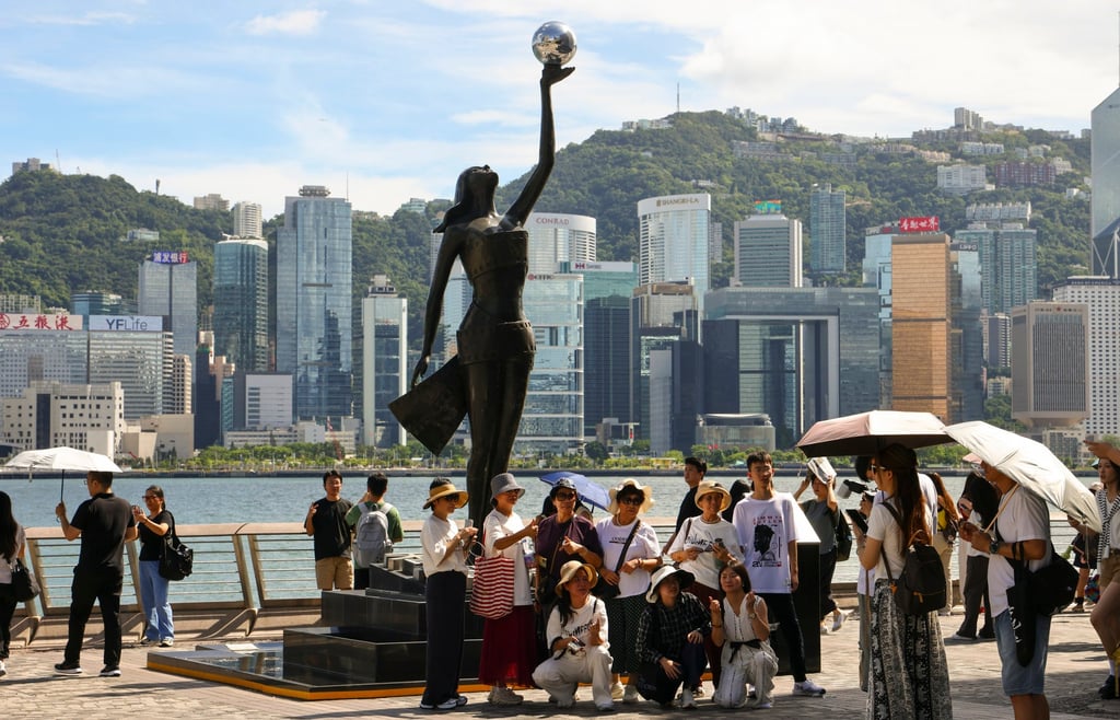 The Avenue of Stars at the Tsim Sha Tsui waterfront is a popular spot for tourists. Photo: Dickson Lee The Avenue of Stars at the Tsim Sha Tsui waterfront is a popular spot for tourists. Photo: Dickson Lee