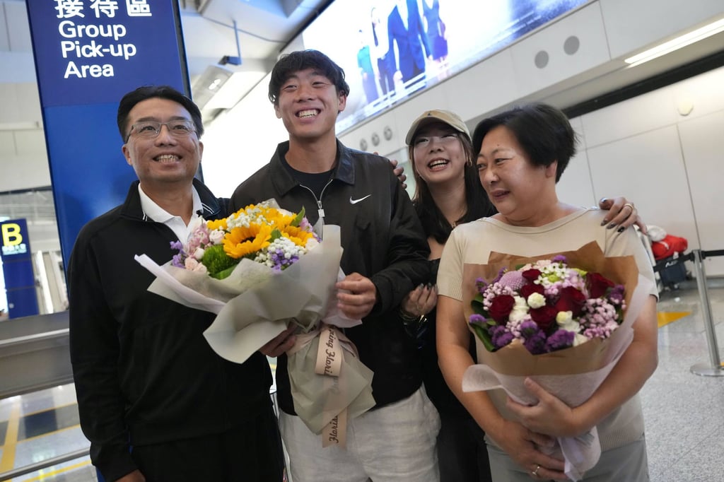Coleman Wong (centre) and his family. Photo: Karma Lo