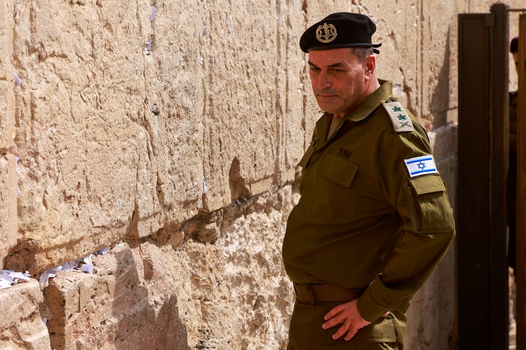 Israel’s armed forces chief, Lieutenant General Eyal Zamir visits the Western Wall in the old city of Jerusalem in March. Photo: TNS Israel’s armed forces chief, Lieutenant General Eyal Zamir visits the Western Wall in the old city of Jerusalem in March. Photo: TNS