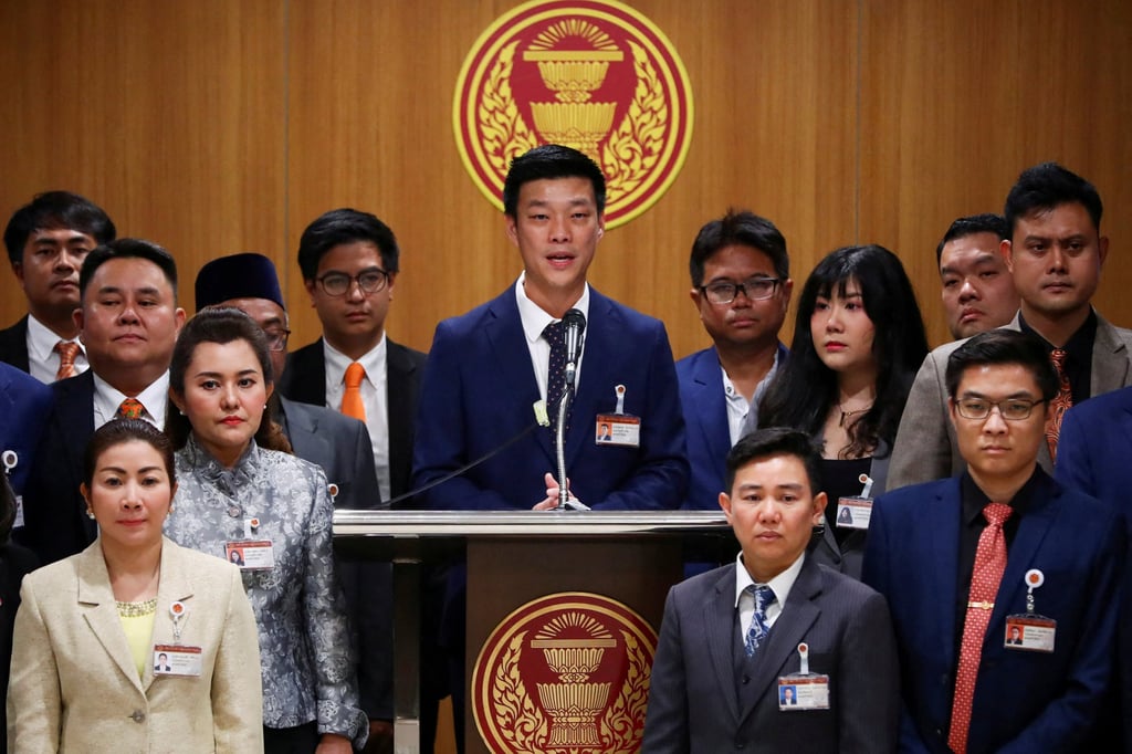 People’s Party leader Natthaphong Ruengpanyawut in Bangkok in August 2024. The party’s previous incarnation was Move Forward Party, which shook up Thai politics at the last election in 2023. Photo: Reuters People’s Party leader Natthaphong Ruengpanyawut in Bangkok in August 2024. The party’s previous incarnation was Move Forward Party, which shook up Thai politics at the last election in 2023. Photo: Reuters