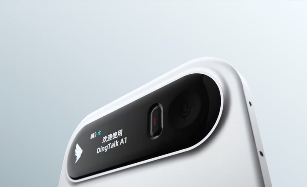The DingTalk AI-powered voice recorder. Photo: Handout