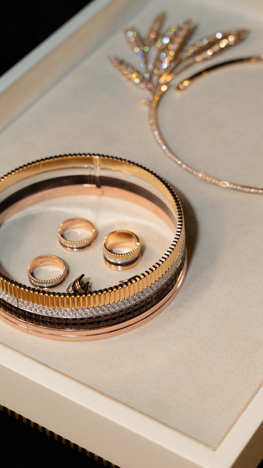 Boucheron’s jewellery, including its Quatre hoops – a favourite of Daisy Edgar-Jones. Photo: Handout