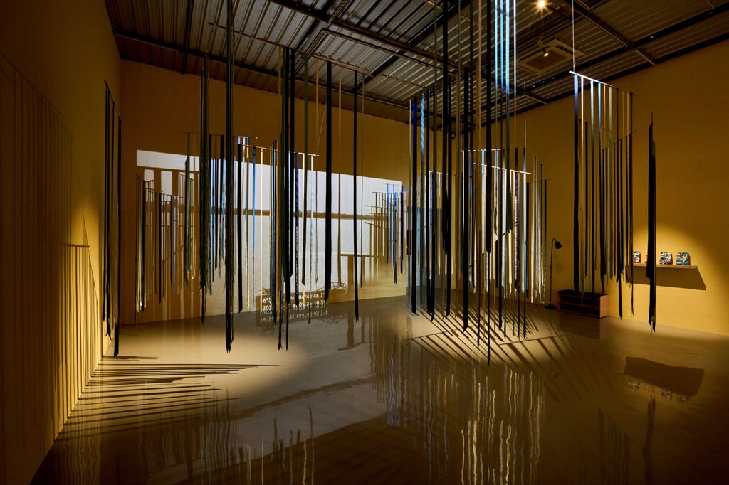 Collapsing Clouds Form Stars (2021), video installation, Som Supaparinya. The Thai artist’s work will be shown at the Sea Art Festival in Busan, South Korea. Photo: Preecha Pattara-Umpornchai