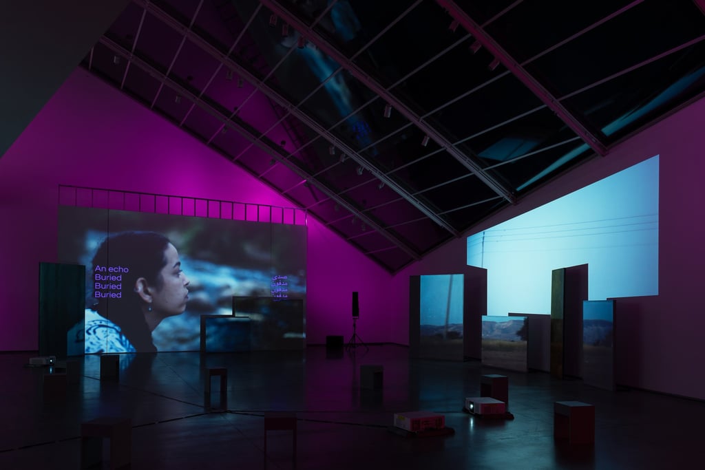 New York-based Palestinian duo Basel Abbas and Ruanne Abou-Rahme will debut a new live performance at the Aichi Triennale. Photo: Aichi Triennale