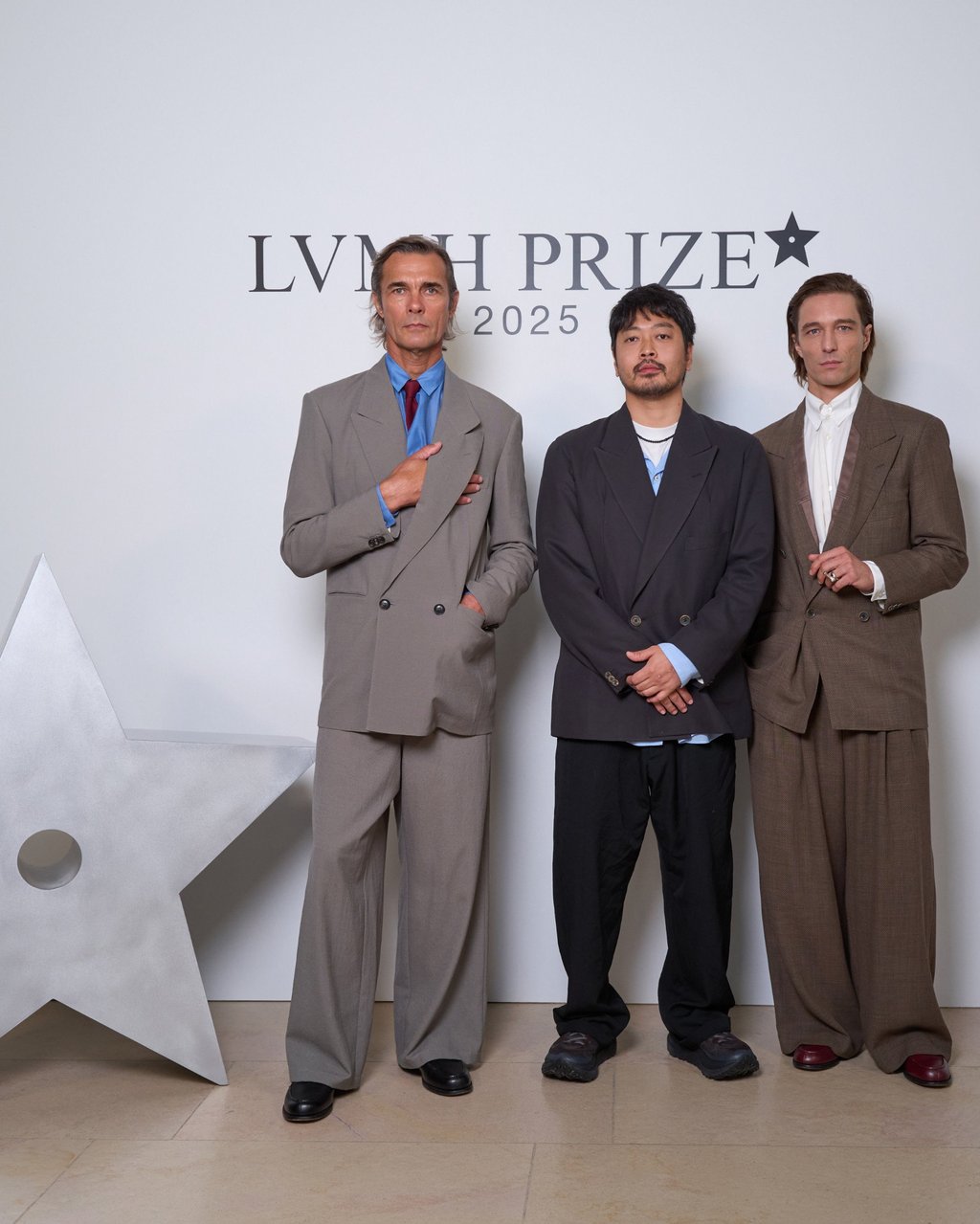Soshi Otsuki (centre) is the recipient of the LVMH Prize 2025. Photo: Handout Soshi Otsuki (centre) is the recipient of the LVMH Prize 2025. Photo: Handout