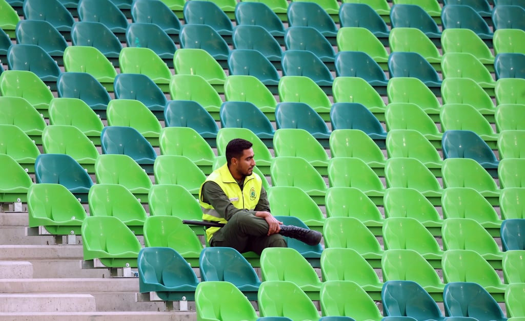 An Iranian soldiers watches the 2026 Fifa World Cup qualifier between Iran and North Korea in Tehran, Iran, 10 June 2025. Photo: EPA-EFE An Iranian soldiers watches the 2026 Fifa World Cup qualifier between Iran and North Korea in Tehran, Iran, 10 June 2025. Photo: EPA-EFE