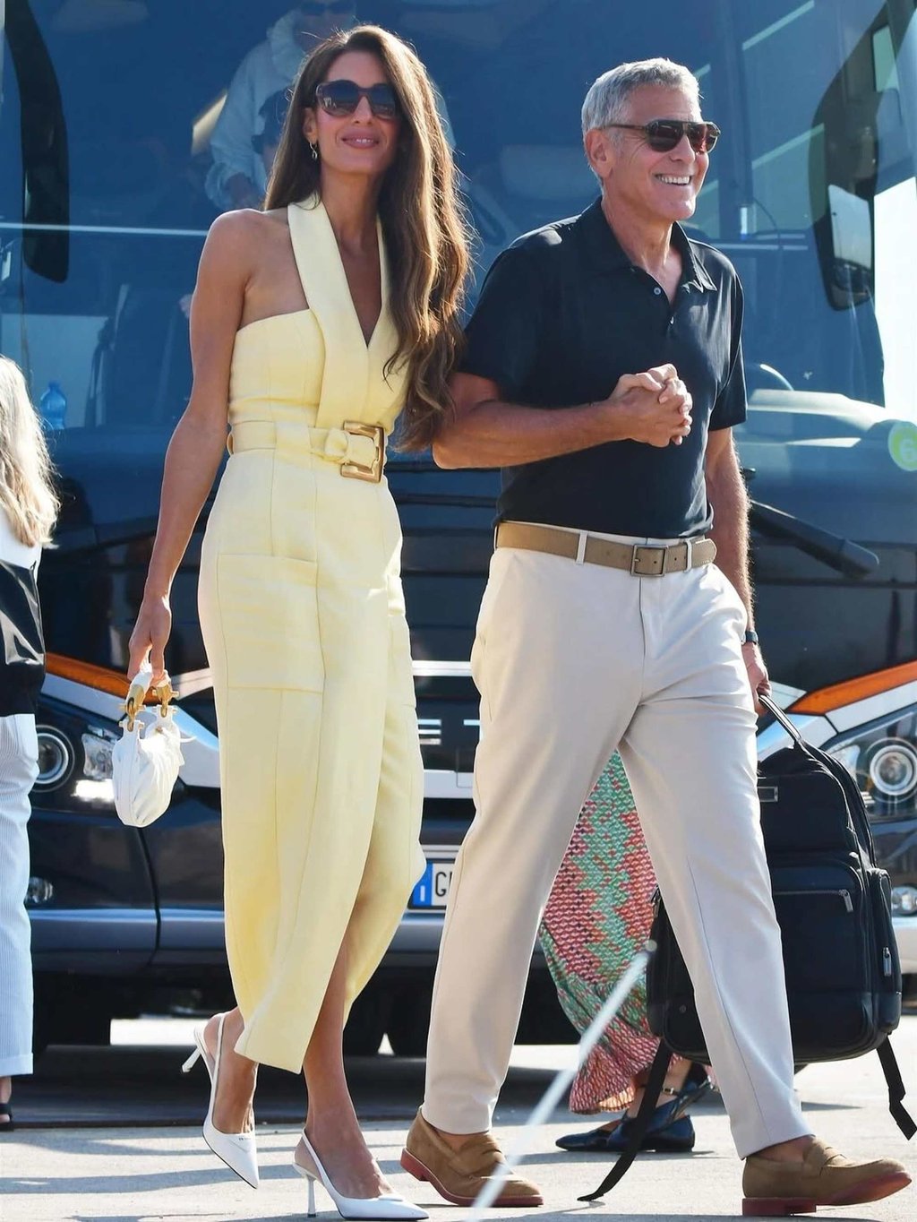 George Clooney and his wife Amal. Photo: @justjared/Instagram George Clooney and his wife Amal. Photo: @justjared/Instagram
