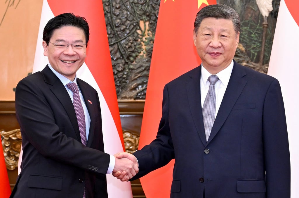 Chinese President Xi Jinping (right) meets Singapore’s Prime Minister Lawrence Wong during an official visit to Beijing in June. Photo: Xinhua Chinese President Xi Jinping (right) meets Singapore’s Prime Minister Lawrence Wong during an official visit to Beijing in June. Photo: Xinhua
