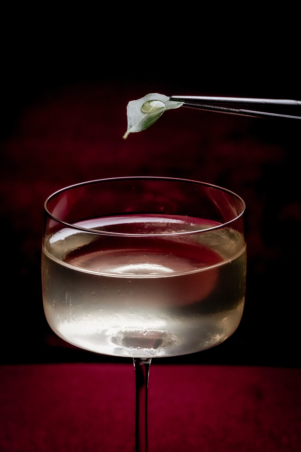 The Aubrey’s Flawed Martini combines Wagyu oil, peanut butter and oyster leaf. Photo: courtesy The Aubrey