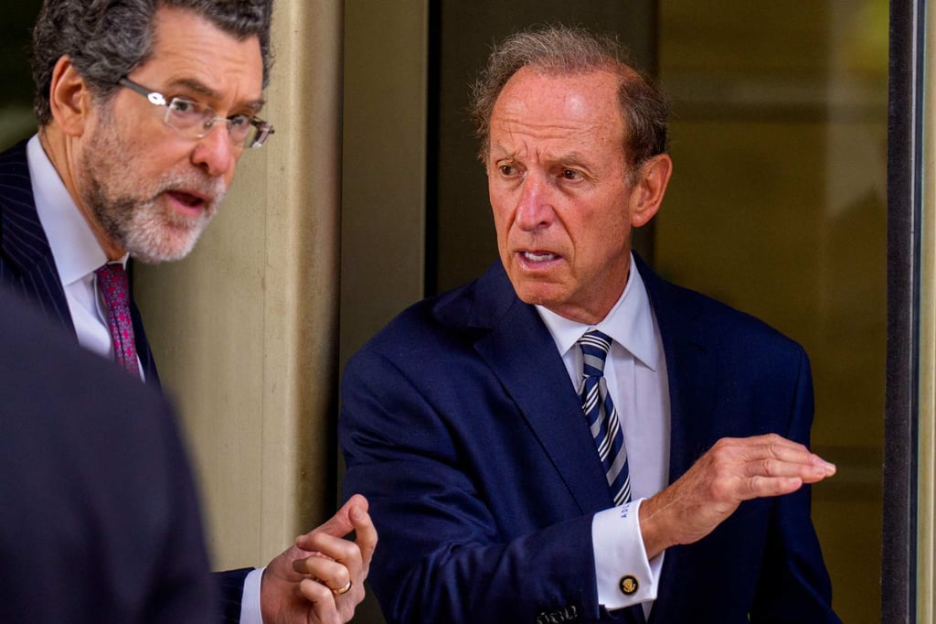 Lawyers Norman Eisen (left) and Abbe Lowell, representing Federal Reserve Governor Lisa Cook, leave federal court in Washington in August. Photo: AFP Lawyers Norman Eisen (left) and Abbe Lowell, representing Federal Reserve Governor Lisa Cook, leave federal court in Washington in August. Photo: AFP