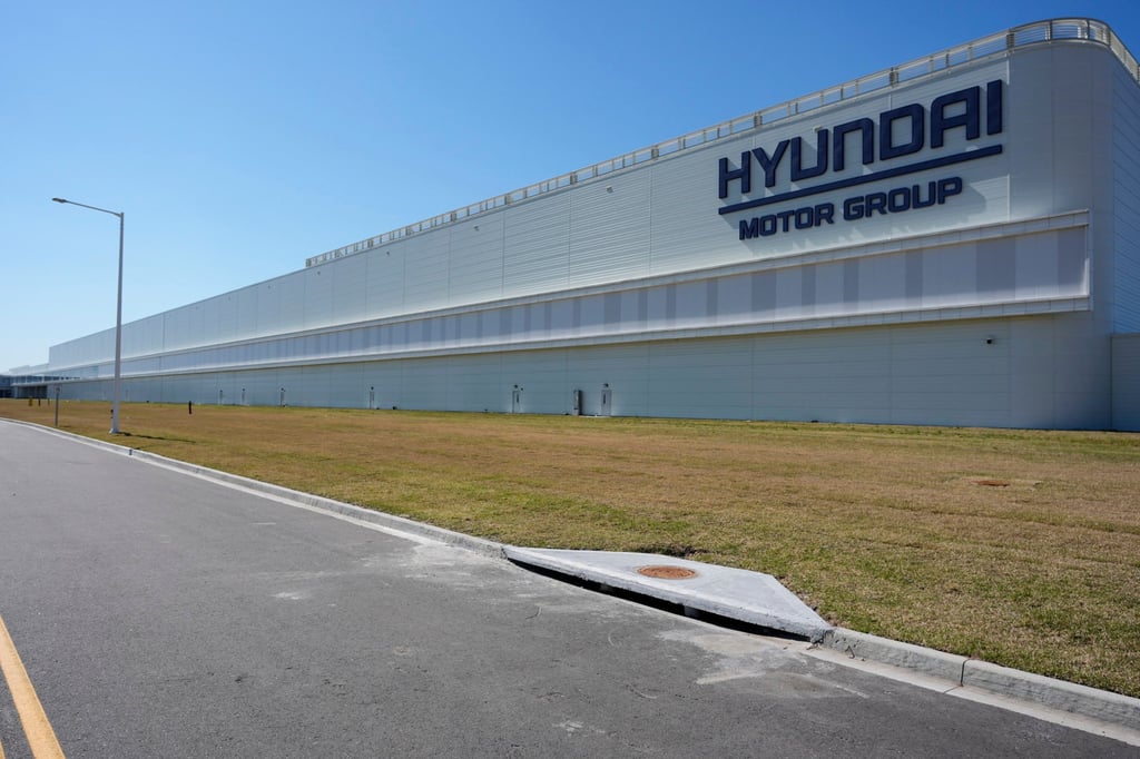 The Hyundai Motor Group Metaplant America in Ellabell, Georgia. Photo: AP