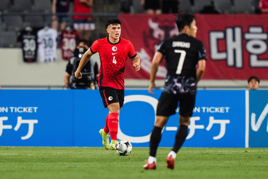 Leon Jones in action against South Korea in July’s East Asian championship. Photo: HKFA Leon Jones in action against South Korea in July’s East Asian championship. Photo: HKFA