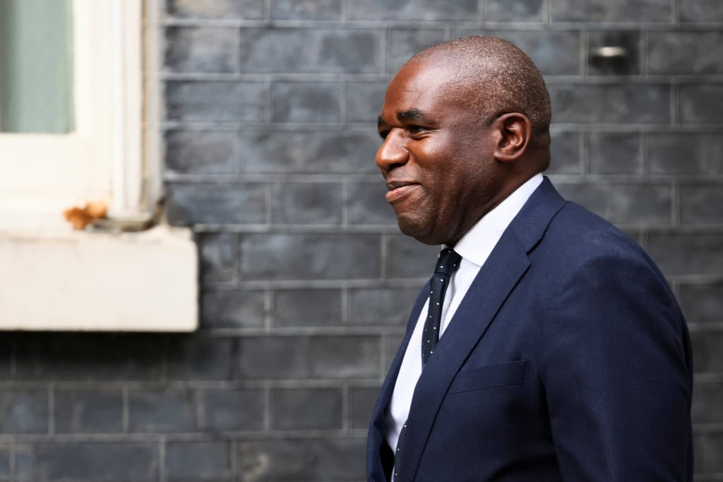 David Lammy, who has been appointed to the role of UK Deputy Prime Minister, arrives at 10 Downing Street on Friday. Photo: Reuters David Lammy, who has been appointed to the role of UK Deputy Prime Minister, arrives at 10 Downing Street on Friday. Photo: Reuters