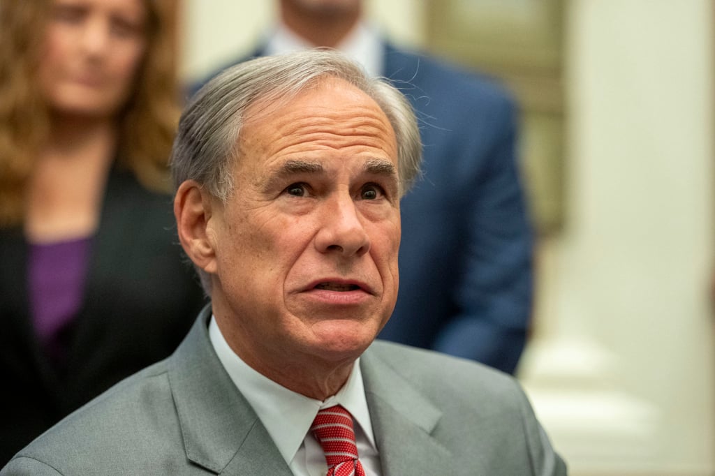 Texas Governor Greg Abbott touted the law on social media saying it “safeguards our critical infrastructure”. Photo: Zuma Texas Governor Greg Abbott touted the law on social media saying it “safeguards our critical infrastructure”. Photo: Zuma