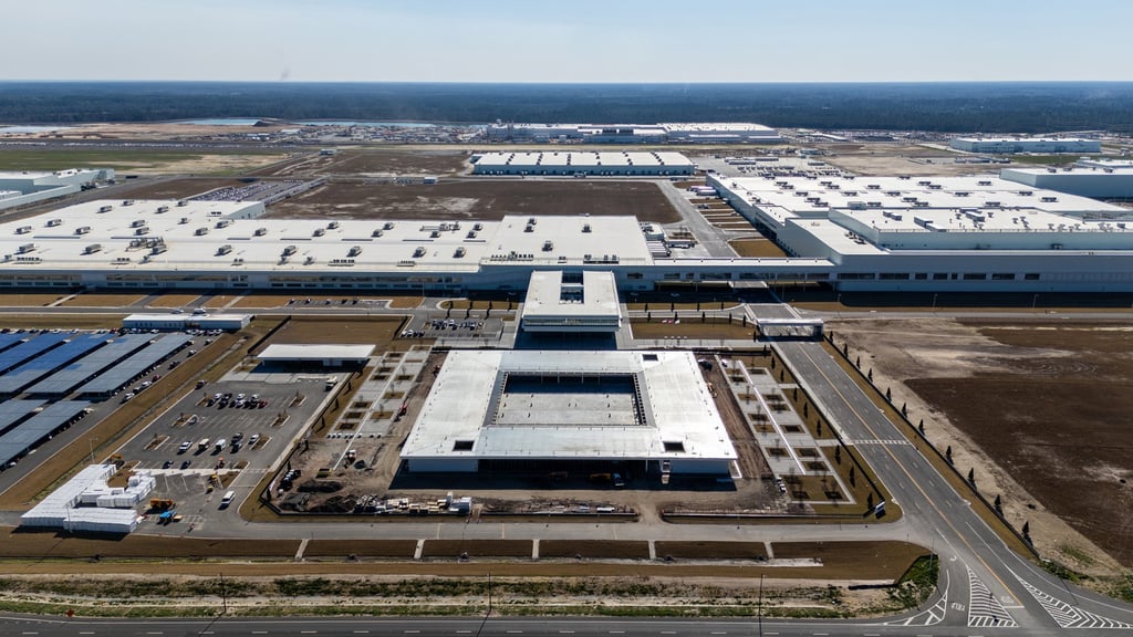 The Hyundai Metaplant, an electric vehicle assembly factory in Savannah, Georgia. Photo: Hyundai/TNS