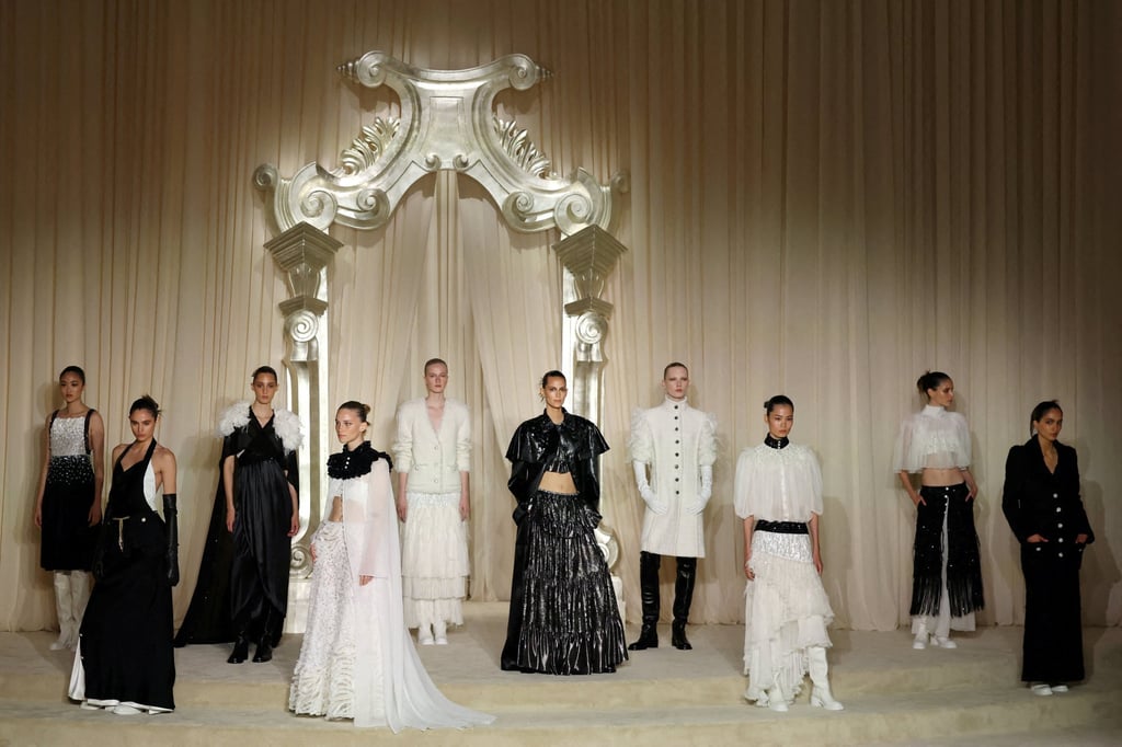 Models present creations by Chanel as part of its haute couture autumn/winter 2025-26 collection show in Paris, on July 8, 2025. Photo: Reuters Models present creations by Chanel as part of its haute couture autumn/winter 2025-26 collection show in Paris, on July 8, 2025. Photo: Reuters