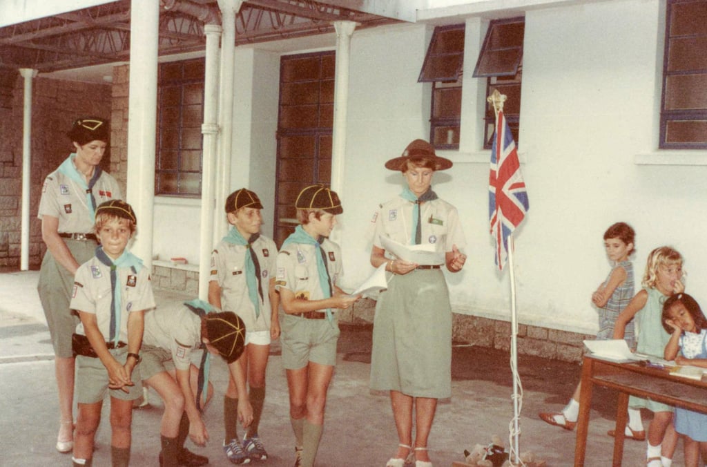 Sally Bunker became a Cub leader in the Scouts and rose to become assistant district commissioner for Hong Kong. Photo: courtesy Sally Bunker Sally Bunker became a Cub leader in the Scouts and rose to become assistant district commissioner for Hong Kong. Photo: courtesy Sally Bunker