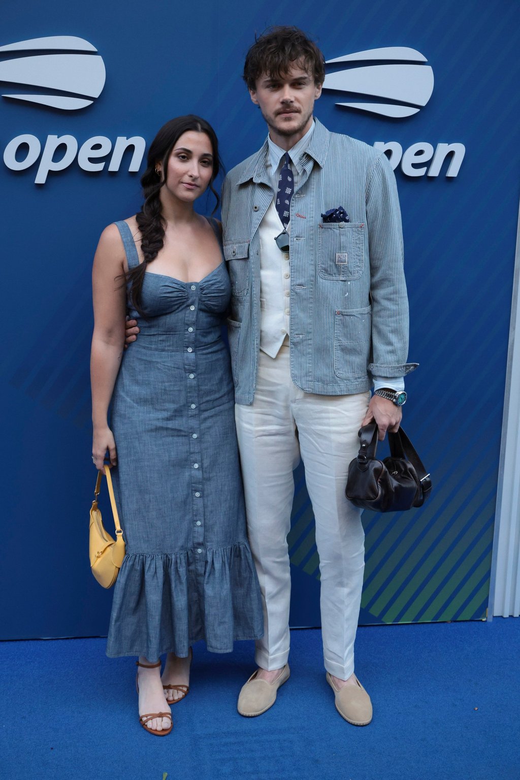 Christopher Briney and Isabel Machado at the US Open. Photo: Getty Images