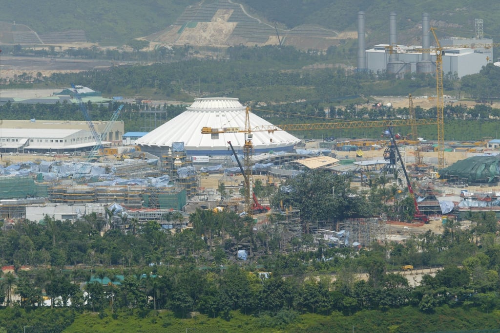 Hong Kong Disneyland under construction in 2004. Photo: SCMP Archives