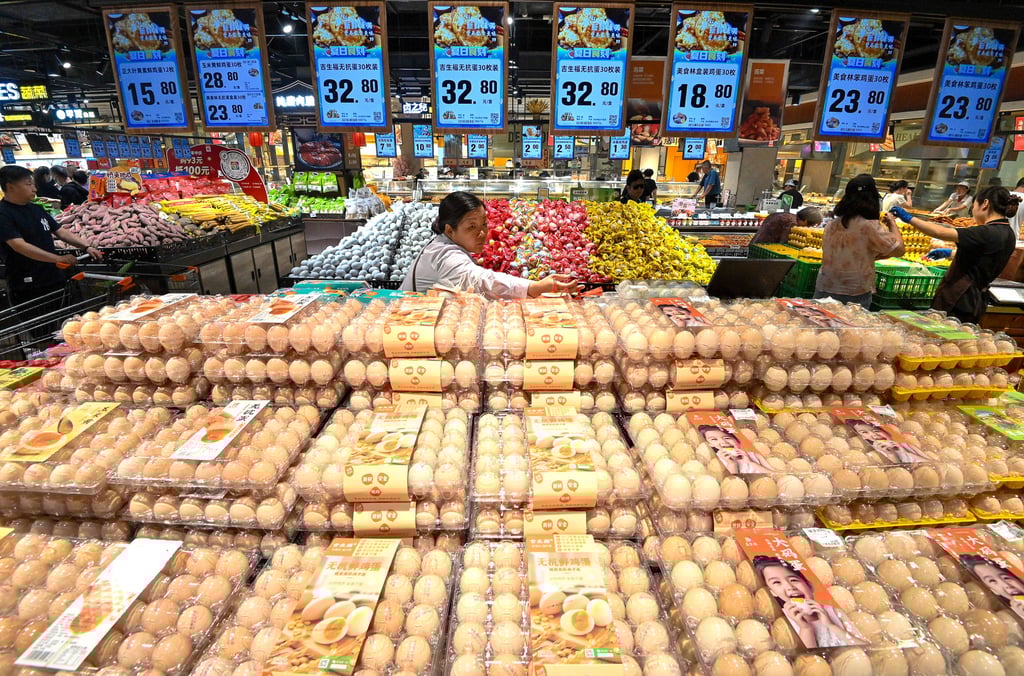 China’s inflation rate continued to decline in August. Photo: Xinhua China’s inflation rate continued to decline in August. Photo: Xinhua