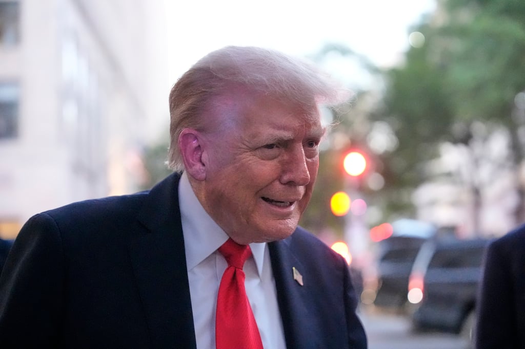 US President Donald Trump in Washington on Tuesday. Photo: AP US President Donald Trump in Washington on Tuesday. Photo: AP