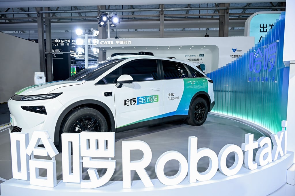 Hello’s first driverless taxi, Hello Robot1. Photo: Handout Hello’s first driverless taxi, Hello Robot1. Photo: Handout