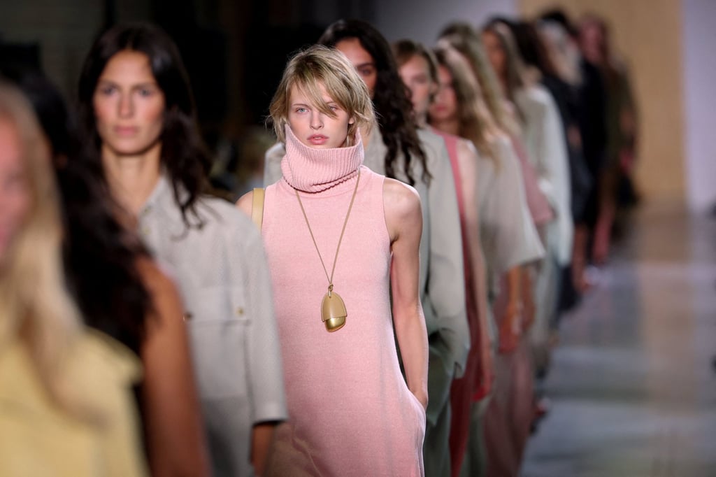 Earthy elegance at Michael Kors spring/summer 2026. Photo: Reuters