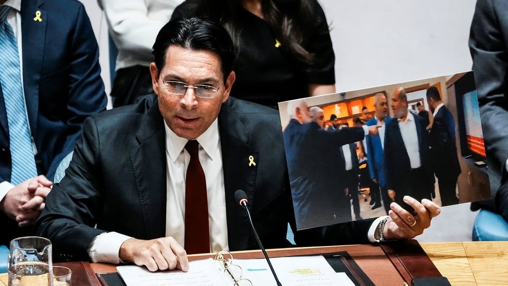 Israel’s UN ambassador Danny Danon on Thursday. Photo: Reuters
