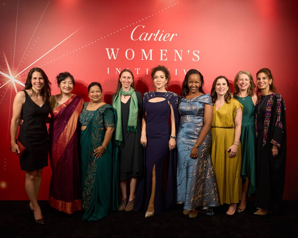 Kresse Wesling (far left) with fellow honorees at the Cartier Women’s Initiative Impact Awards in Osaka. Photo: Sina Engin/Cartier