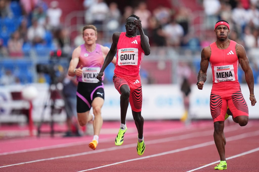 Gout Gout improved his 200m record to 20.02 seconds in Ostrava in June. Photo: AP Gout Gout improved his 200m record to 20.02 seconds in Ostrava in June. Photo: AP