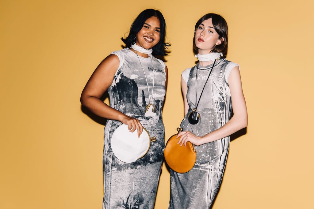 Cityscapes on long dresses at Coach spring/summer 2026. Photo: WWD via Getty Images