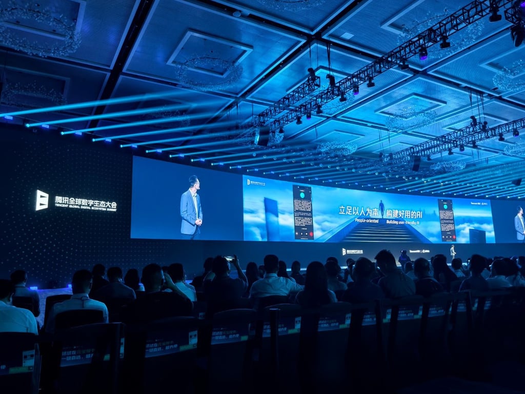 Tencent Cloud unveils support for Chinese-designed AI chips at the company’s annual Global Digital Ecosystem Summit. Photo: Weibo