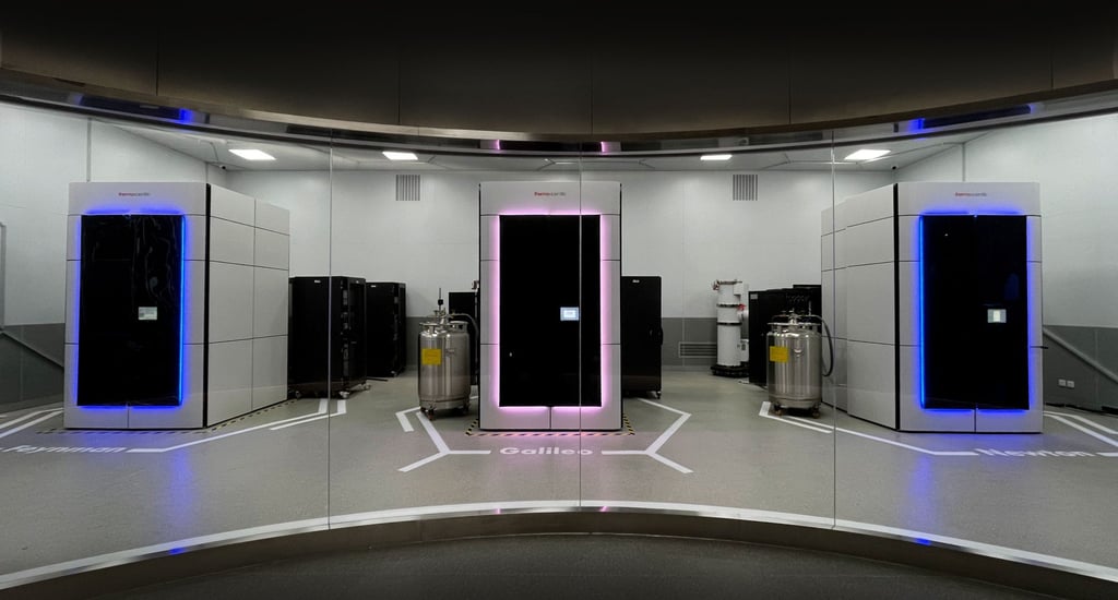 Shuimu’s Cryo-EM machines. Photo: Handout