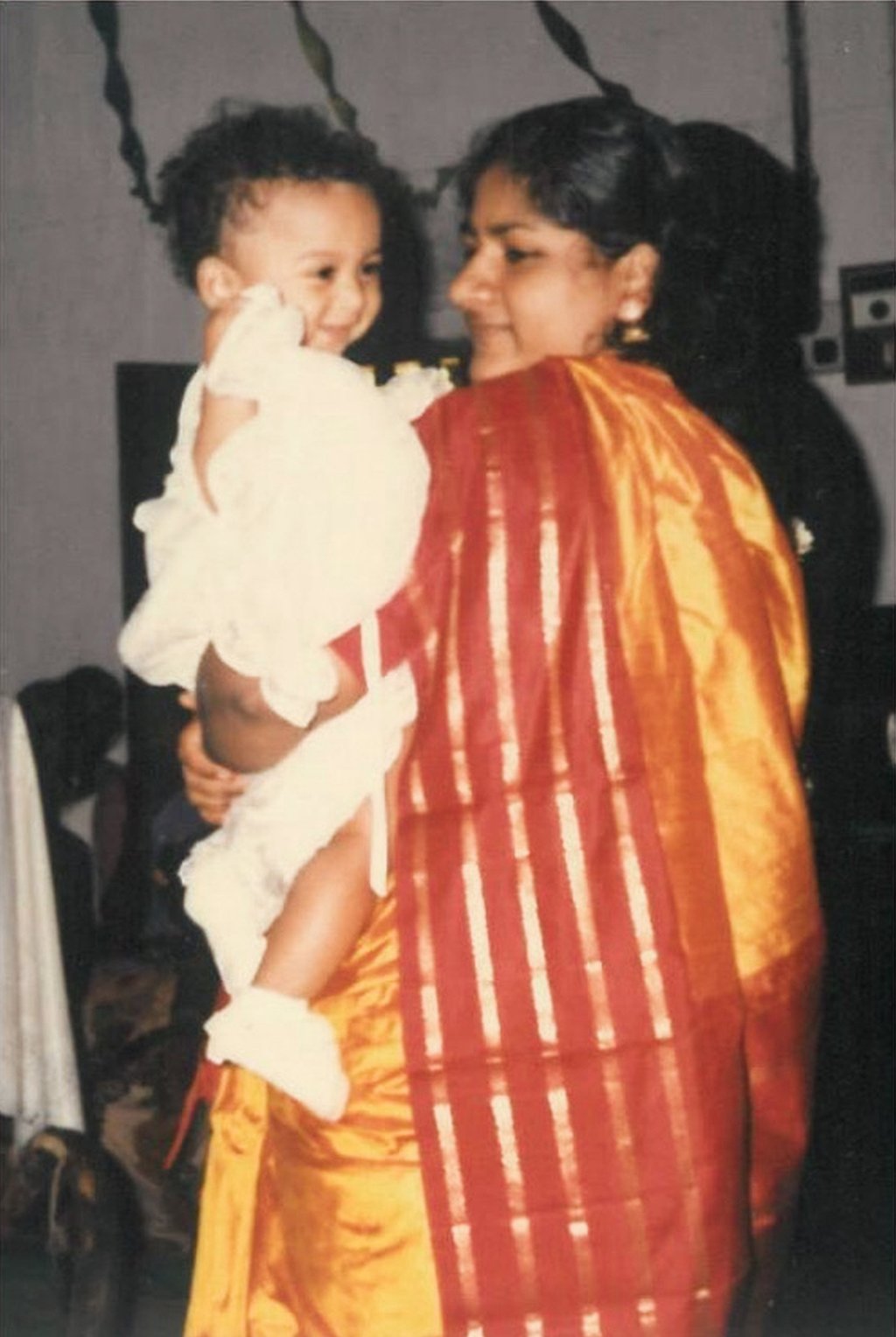 Baby Jeffrey Andrews with his mother, Nirmala. Photo: courtesy Jeffrey Andrews