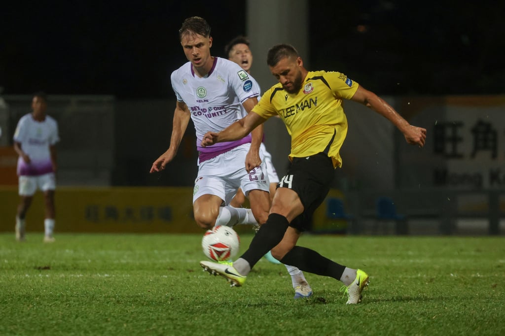 Temelkovski (left) said he slipped “left, right and centre” during his debut. Photo: Edmond So Temelkovski (left) said he slipped “left, right and centre” during his debut. Photo: Edmond So