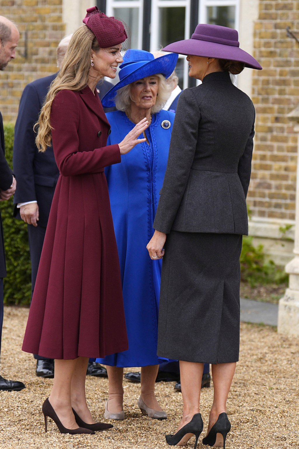 Kate britannique, princesse Wales, reine Camilla, première dame américaine Melania Trump, Starisy édité par Windsor Castle, Angleterre le 17 septembre