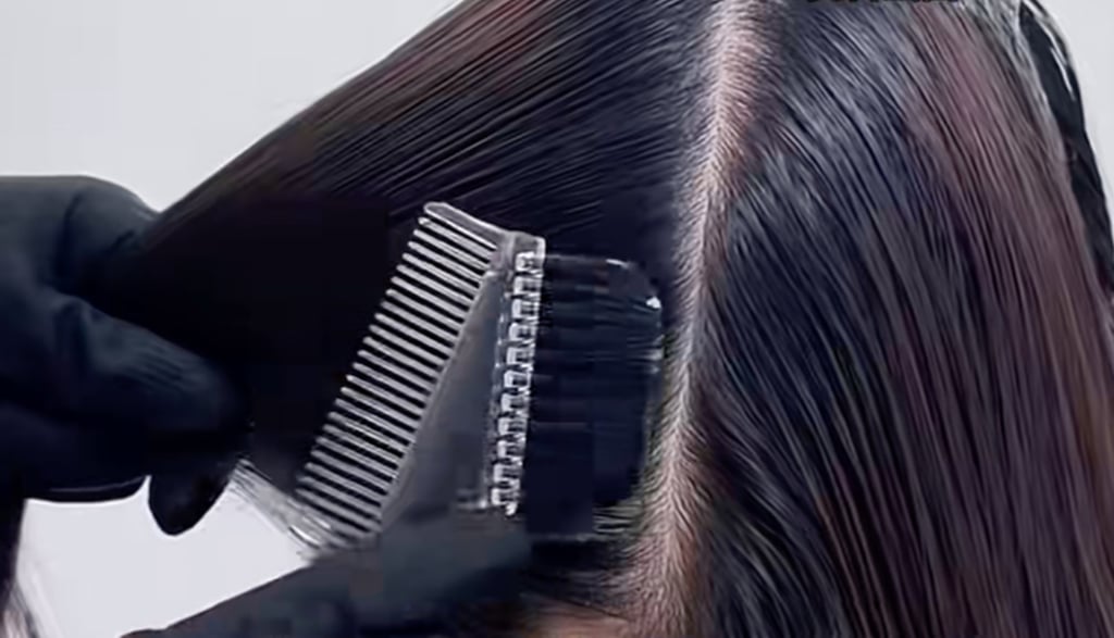 The woman is said to have gone to a salon once a month to have her hair colour changed. Photo: Douyin