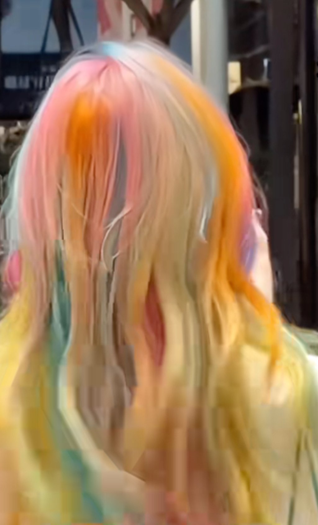 So-called rainbow hair is just one of the styles to have emerged from the K-pop scene. Photo: Douyin