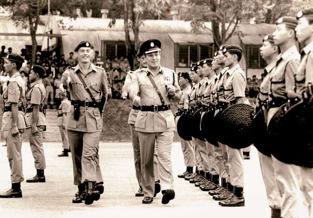 Steve Vickers (marching, on left) in the Royal Hong Kong Police Force’s Police Tactical Unit (PTU) passing-out parade in 1984. Photo: courtesy Steve Vickers Steve Vickers (marching, on left) in the Royal Hong Kong Police Force’s Police Tactical Unit (PTU) passing-out parade in 1984. Photo: courtesy Steve Vickers