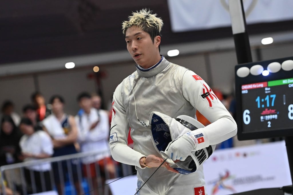 Cheung Ka-long at the Asian Fencing Championships in Bali on September 19, 2025. Photo: FIE Cheung Ka-long at the Asian Fencing Championships in Bali on September 19, 2025. Photo: FIE