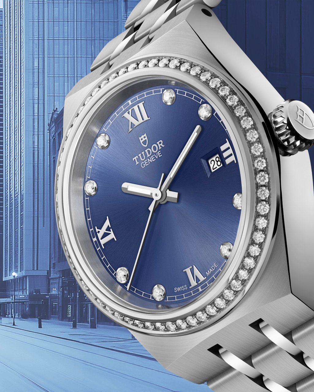 Tudor has unveiled a striking blue-dialled version of the Royal watch. Photo: Handout